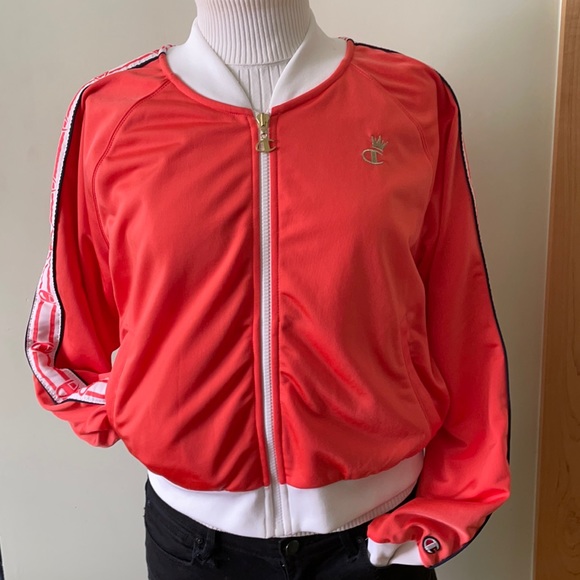 NWOT Champion Orange Sports Jacket, Size L - Picture 1 of 15